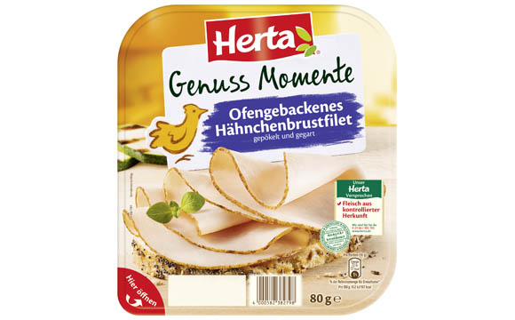 Herta Genuss Momente ofengebackenes Hähnchenbrustfilet / Herta