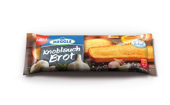 Meggle Knoblauch Brot / Molkerei Meggle Wasserburg